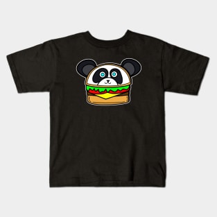 Panda Bear Cheeseburger Kids T-Shirt